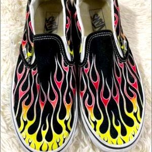 Fire flammed vans new